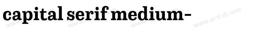 capital serif medium字体转换 capital serif medium字体转换